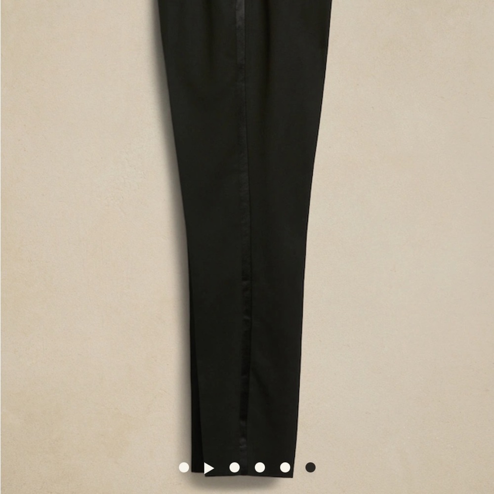 Tailored-fit tuxedo suit trouser. NWT.
